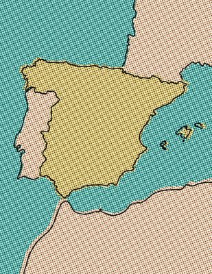 Comic Iberia Map