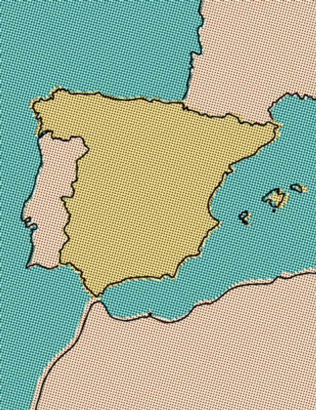 Comic Iberia Map