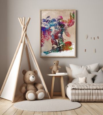 Sport Snowboard art