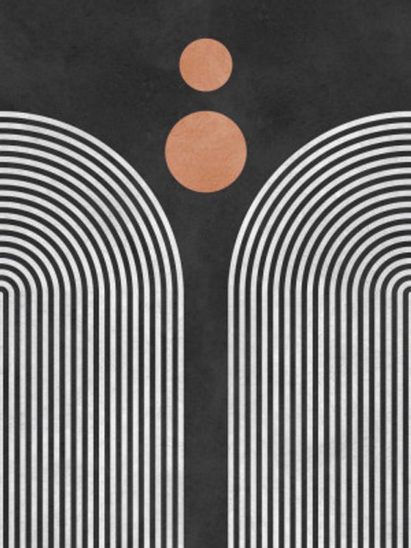 Circles on black background 3