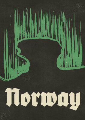 Norway Vintage Travel Poster