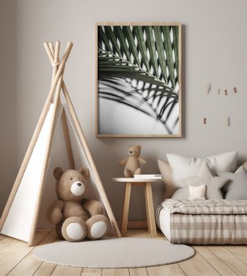 Vibrant Green Palm Leaf