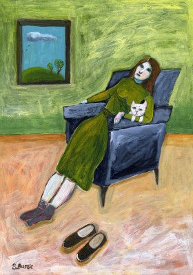 Lady with Cat
