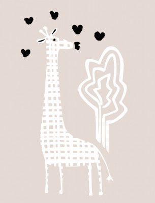 Cool giraffe neutral colors
