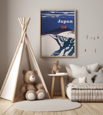 Japan Winter Travel Poster