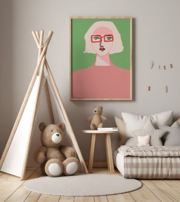 Lady with light hair