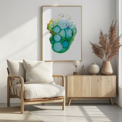 Organic Aqua Bubbles