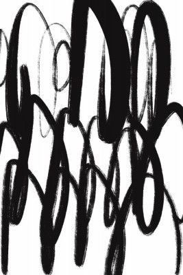 Black and White Brushstrokes