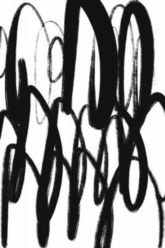 Black and White Brushstrokes