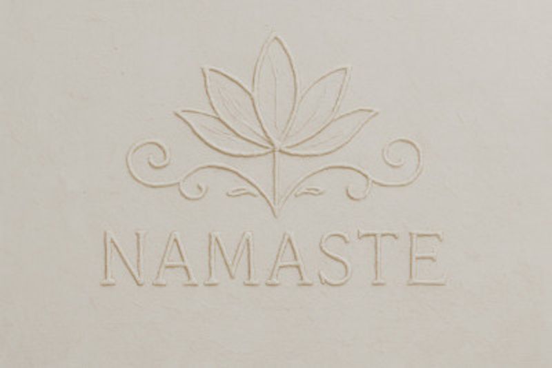 Serene Embossed Lotus