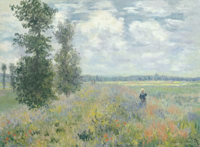 Poppy Fields Near Argenteuil (1875) By Claude Monet