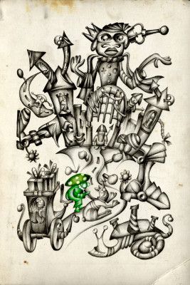 A gray mushroom cabbie No. 2