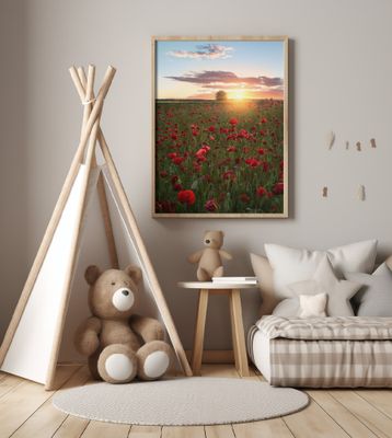 Poppy fields of Sweden