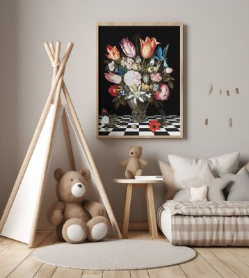 Flowers In a Glass Vase-the Remix