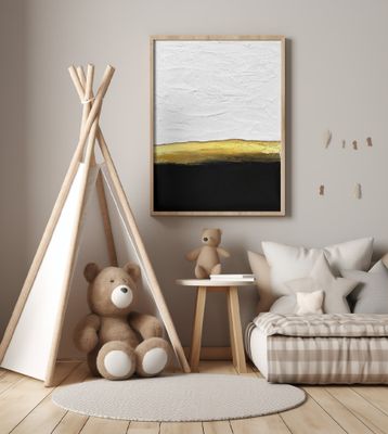 Black and White Golden Night