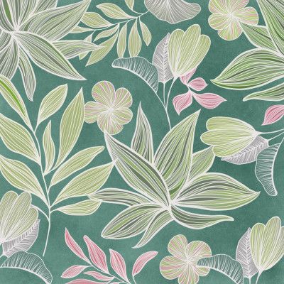 Vintage Hawaiian Tropical Pattern