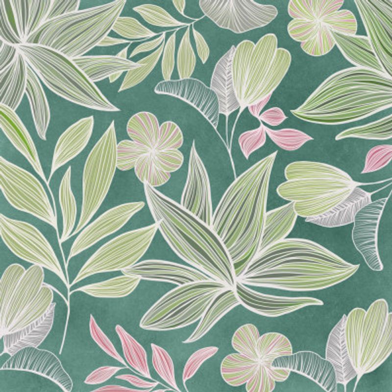 Vintage Hawaiian Tropical Pattern