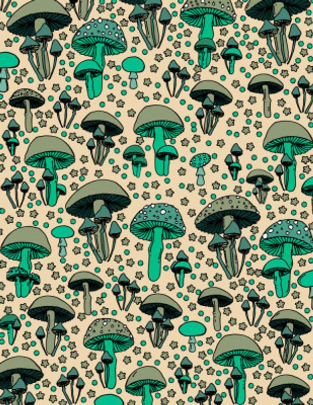 Mushrooms Cute Pattern