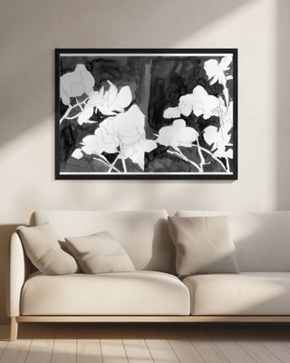 Charcoal Botanical Layered Print 2