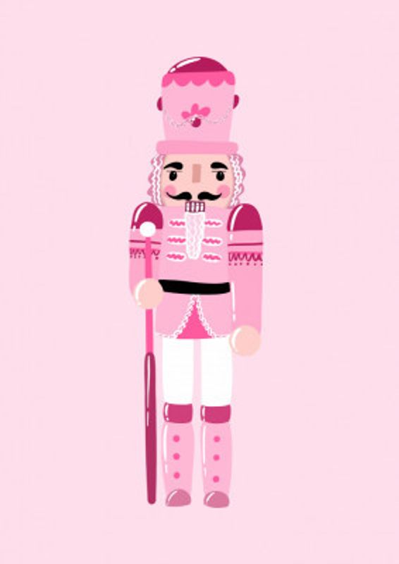 Pink Nutcracker Charm