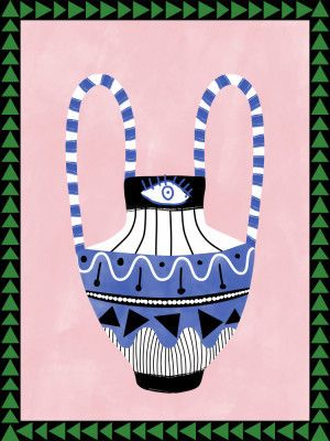 Colorful Geometric Vase