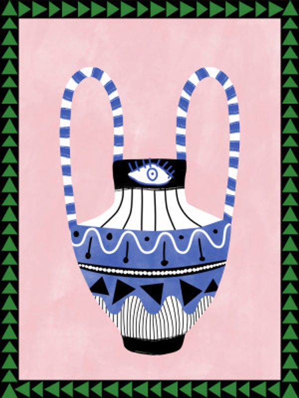 Colorful Geometric Vase