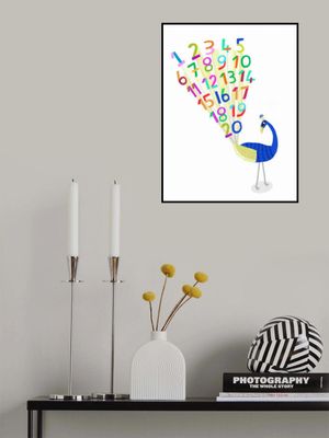 Beautiful Peacock with Numbers 1 to 20 by Carla Daly
