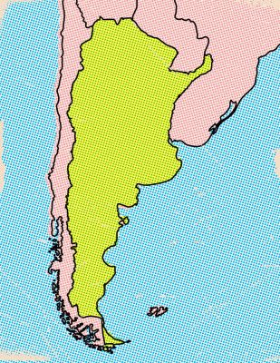 Argentina Pop Art Map