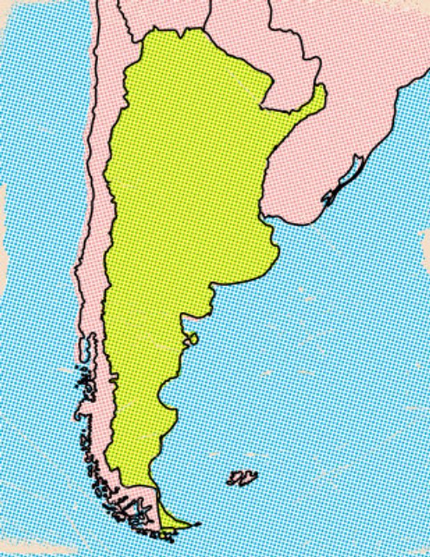 Argentina Pop Art Map