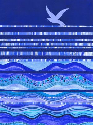 Skimming the Ocean Waves