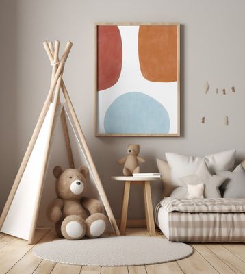 Colorful Three Organic Shapes