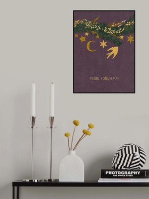 Christmas vintage toys on Christmas tree branches