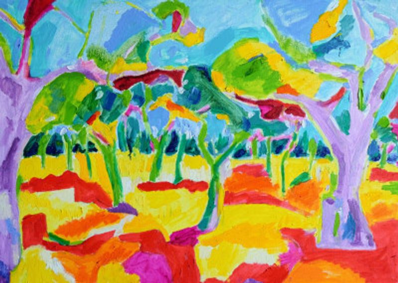 Olive Groove, Tamara Jare, oil on canvas