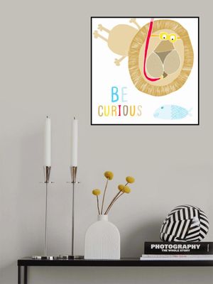 Be Curious! Cute Lion Snorkelling with the Fish by Illustrator Carla Daly