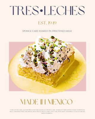 Tres Leches Print