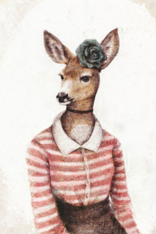 A Deer With A Human Body Shape