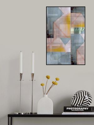 Abstract Shades of Blue and Neutral 3