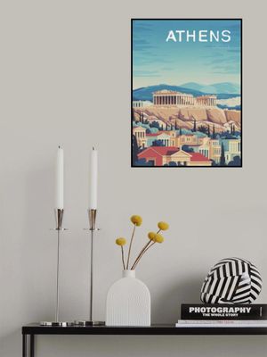Athens Travel Poster