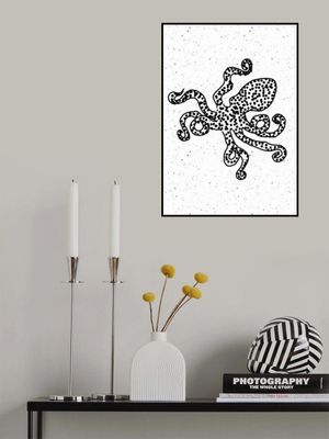 Black Dot patterns Octopus