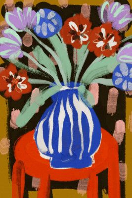 Vase of Joyful Blooms