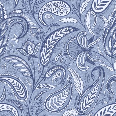 Welcoming Paisley blue
