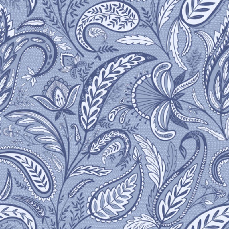 Welcoming Paisley blue