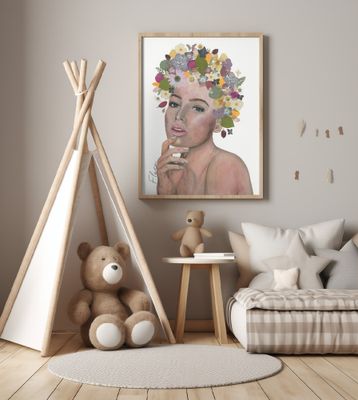 Woman with a Floral Crown