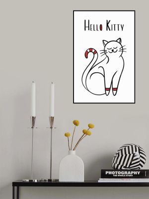 Minimalist Cat Artwork Kitty