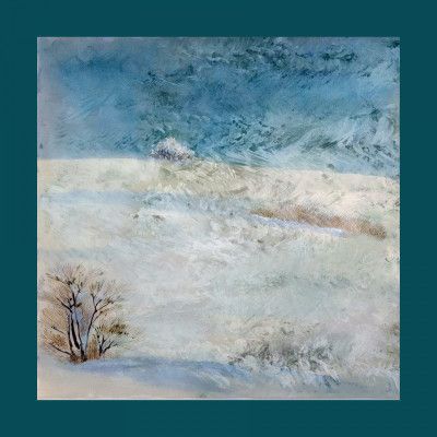 Winter Scene: Christmas Tree Vintage Style 2