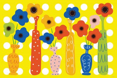 Pop Flowers _Yellow Dotty