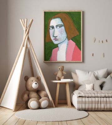 Woman in Pink Jacket