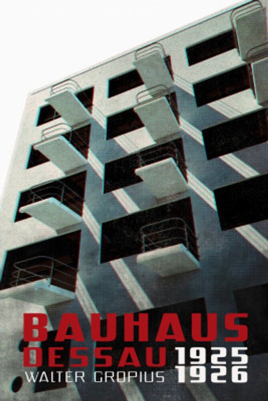 Bauhaus Dessau architecture in vintage magazine style VII