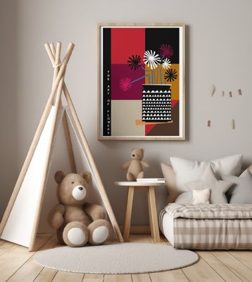 The Art Of Flowers Red/Black