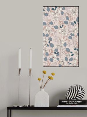 Floral elegance relaxed subtle contrasts pattern